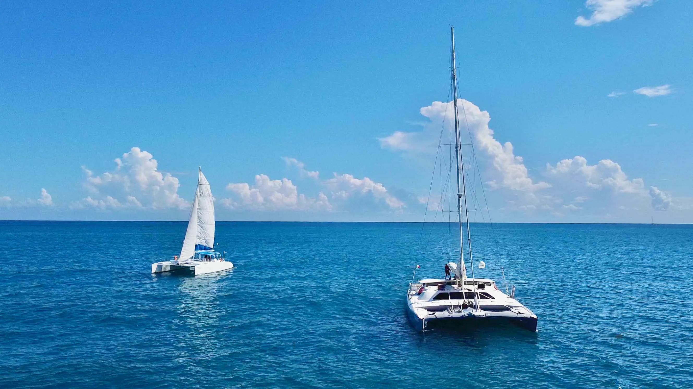 Luxury catamaran interior